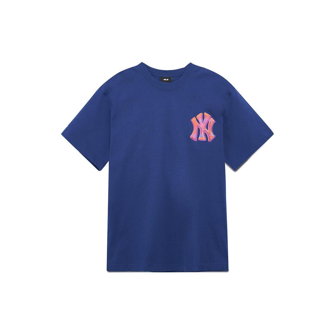 MLB SS23 Drop Shoulder Sleeve T Shirt Unisex Blue 3ATSL0233-50NYL XS