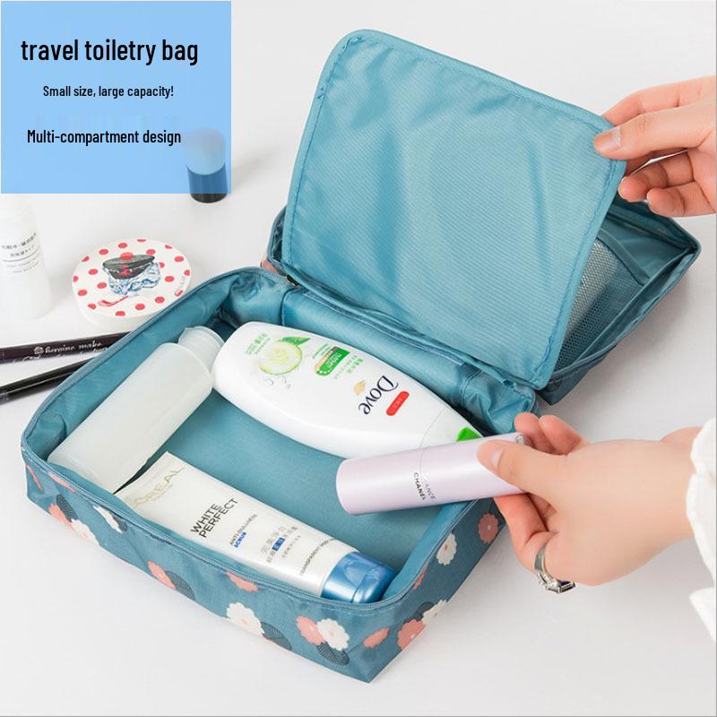 Large Capacity Waterproof Travel Makeup Bag - Multi-layer, Portable, and Multifunctional Toiletry Storage