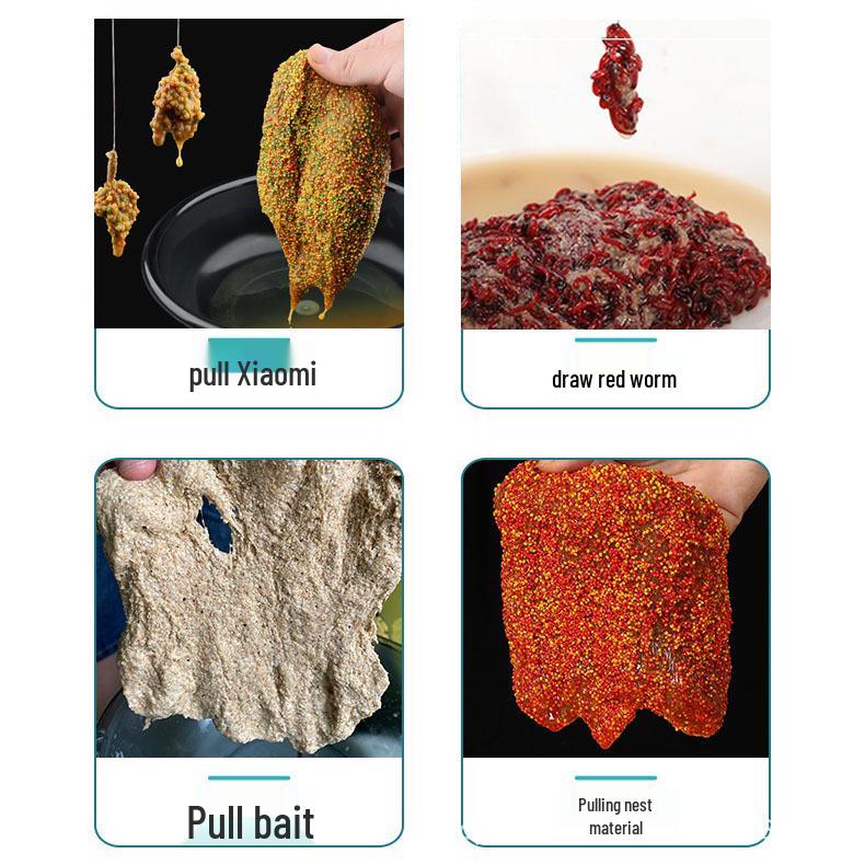 

Сверхтонкая пудра медузы для рыбалки: Тилапия, Ламинария, Смесь шелка и проса