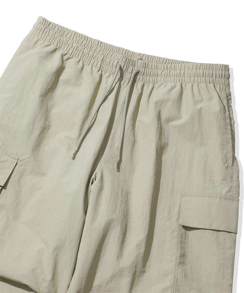 CGP Nylon Cargo Parachute Pants - Beige