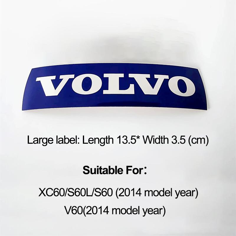 Adesivo Emblema Griglia Auto 3D Griglia Anteriore Lettere Blu Nero Decalcomanie Decorazione Per Volvo XC60 XC90 S60 S80 V60 C70 S40 C30