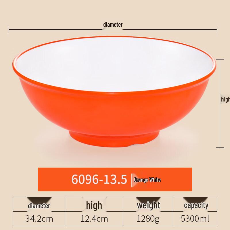 

Melamine Double-Handled Noodle Bowl