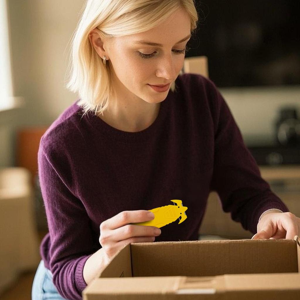 Safety Box Cutter T Knife Of Double-sided Recessed Concealed , Cutter Stainless Steel Package Opener