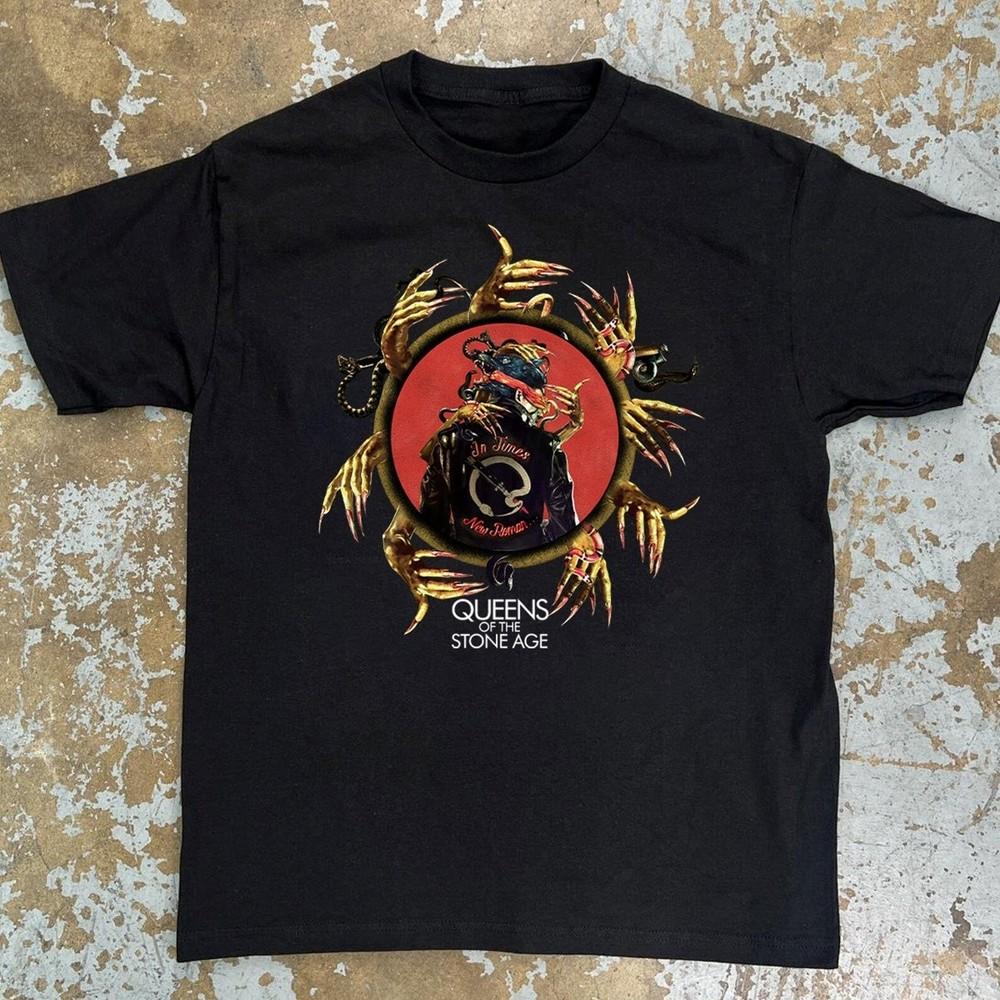 

Hot Queens Of The Stone Band Shirt Gift For Fans Black All Size T-Shirt P683 Unisex T-Shirt XL