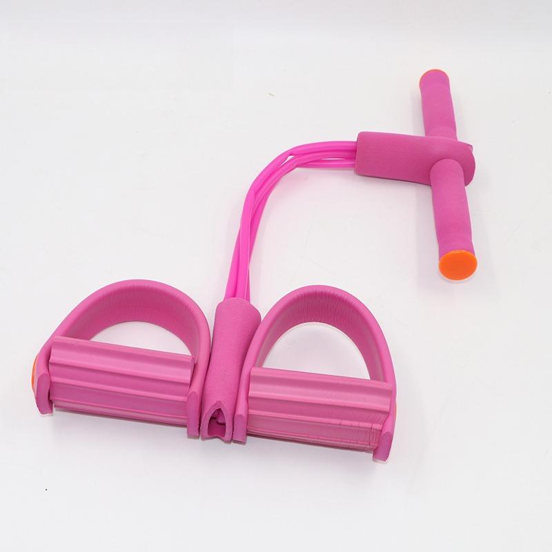 Functional Foot Pedals Foot Stirrups Elastic Rope Tension Rope Leg Puller Sit-ups  Abdominal Fitness Machine
