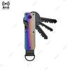 Smart Metal Key Organizer Holds 2-6 Keys Wallets Men RFID Block Aluminium Key Chain Minimalist Case Holder for Keychain Secures Ulqch44