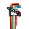 9Pcs Hex Wrench Star Key Ball End Metal Long Arm Metal Key Tool Set Kit for Repair