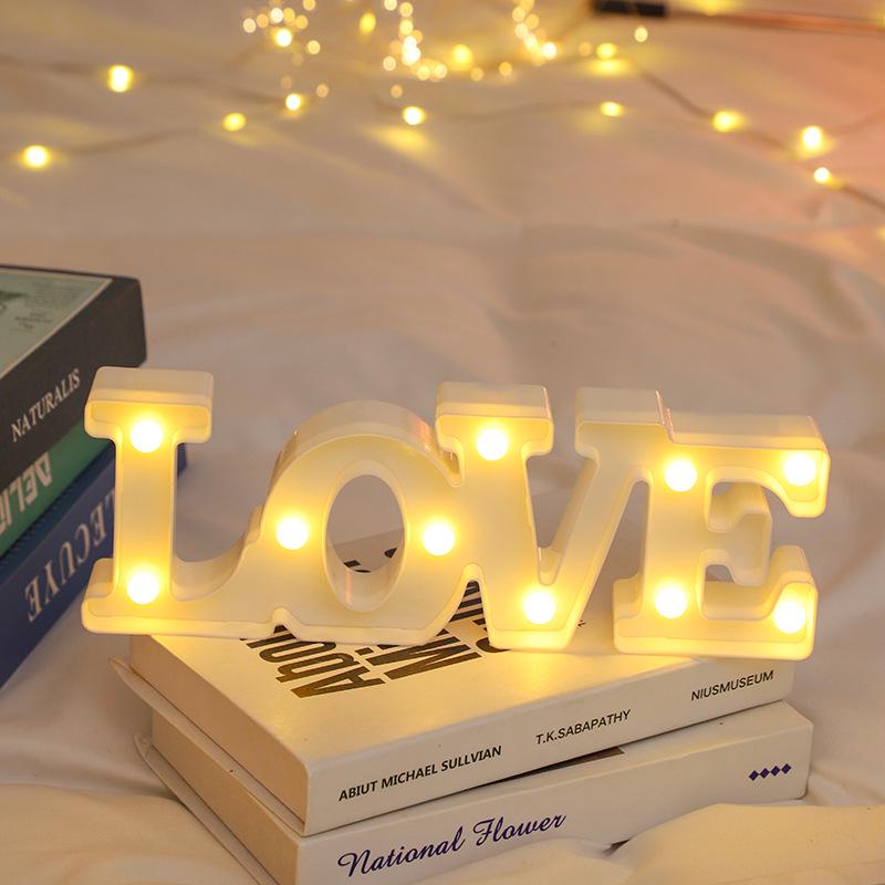 LED Happy Birthday Luminous Letters - Romantic Scene Decoration Lights