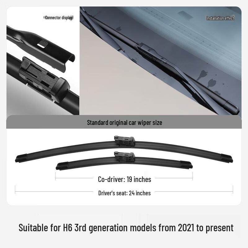MAX Frameless Wiper Blades for 2021 3rd Gen Haval H6
