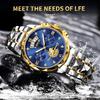 LIGE Classic Luxury Quartz Man Watch Calendar Display Fashion Waterproof Luminous Watches for Men Business Stainless Steel Clock