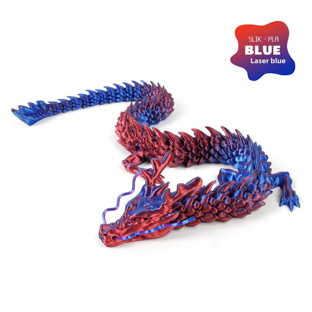 New 30cm 3D printed Chinese dragon Shenlong crafts ornamentsToy joint movable dragon Model Home Office Decoration Decor Gifts