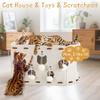 Felt Cat Bed All-in-one Cat Castle House Japanese Style Cat House  Four Seasons