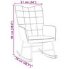 Black Velvet Rocking Chair