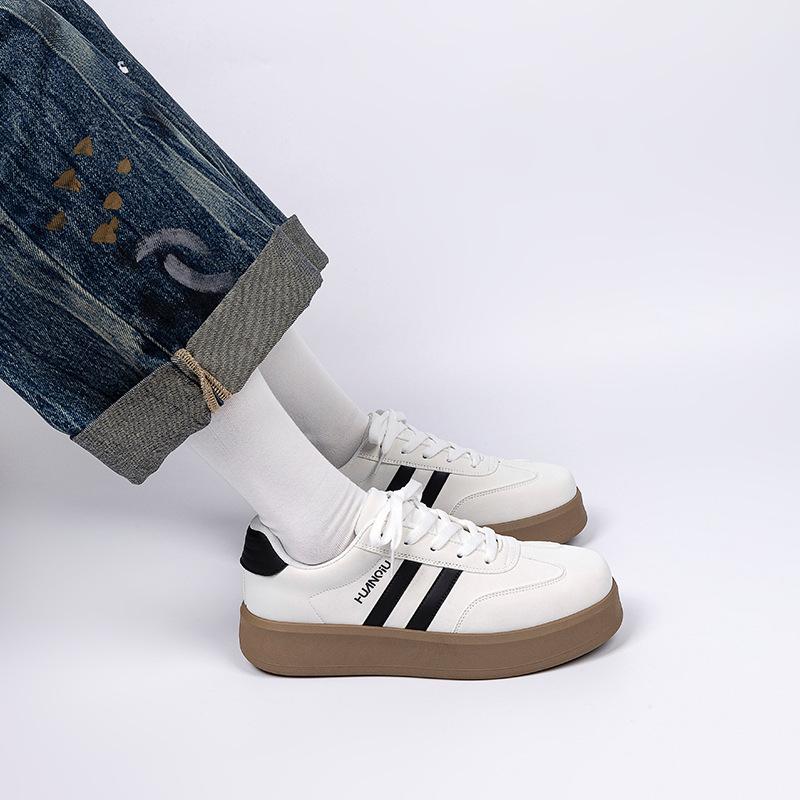Global popular couple board shoes ZHQ-HY879 spring versatile trend sports shoes platform men's and women's white shoes men's