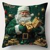 Christmas Themed Pillowcases: Santa, Reindeer, Gnomes & Snowman with Gifts! Sofas, Bedroom Pillow Covers, Holiday Gifts