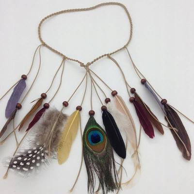Feather Headband Hair Plume Pattern C