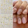 Nail Art Stickers Valentine's Day Embossed Three-dimensional 5D Hot Stamping Love Hollow Love Nail Stickers