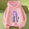 K-pop Demon Hunter Saja Cartoon Print Boy and Girl Long Sleeved Casual Warm Children's Hoodie