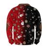 Mens Christmas Sweater Zip Up Sweatshirts Vintage Knit Graphic Sweatshirt Xmas Stand Collar Pullover