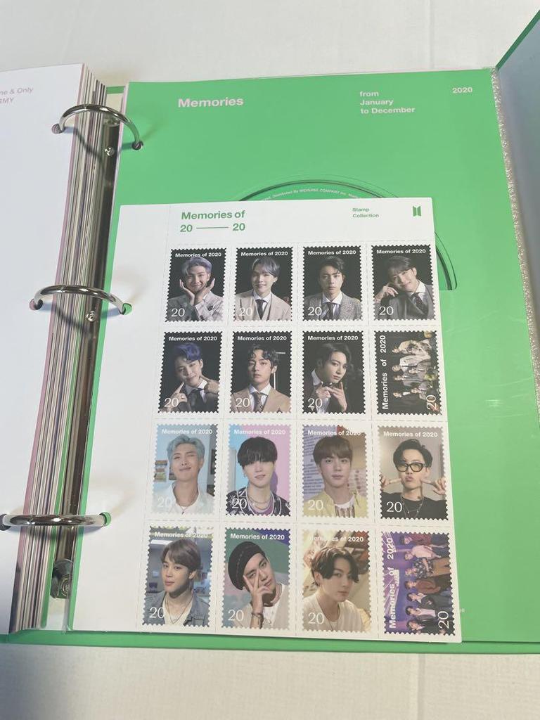 [USED] BTS Memories 2020 DVD Korean Edition Weverse Bonus Trading Card