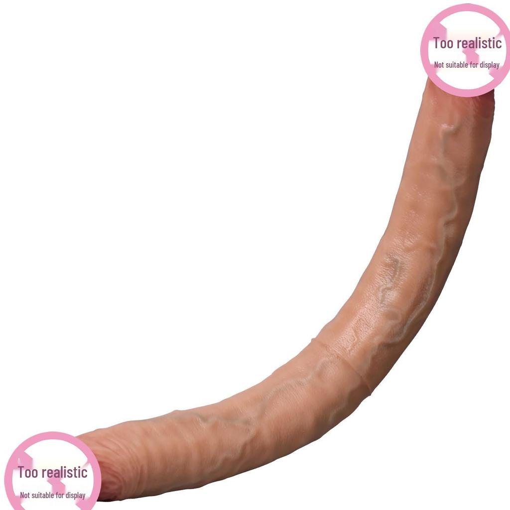 Double-Headed Silicone Lala Masturbator for Women – Soft Flesh Adult Toy