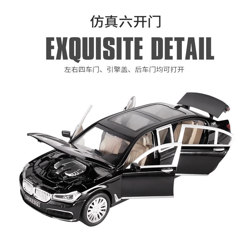 1:24  760 Alloy Model Car Collectible Toy Car Miniature Alloy Diecast Scale Vehicle Model Sound & Light Toys For Kid Gift A24