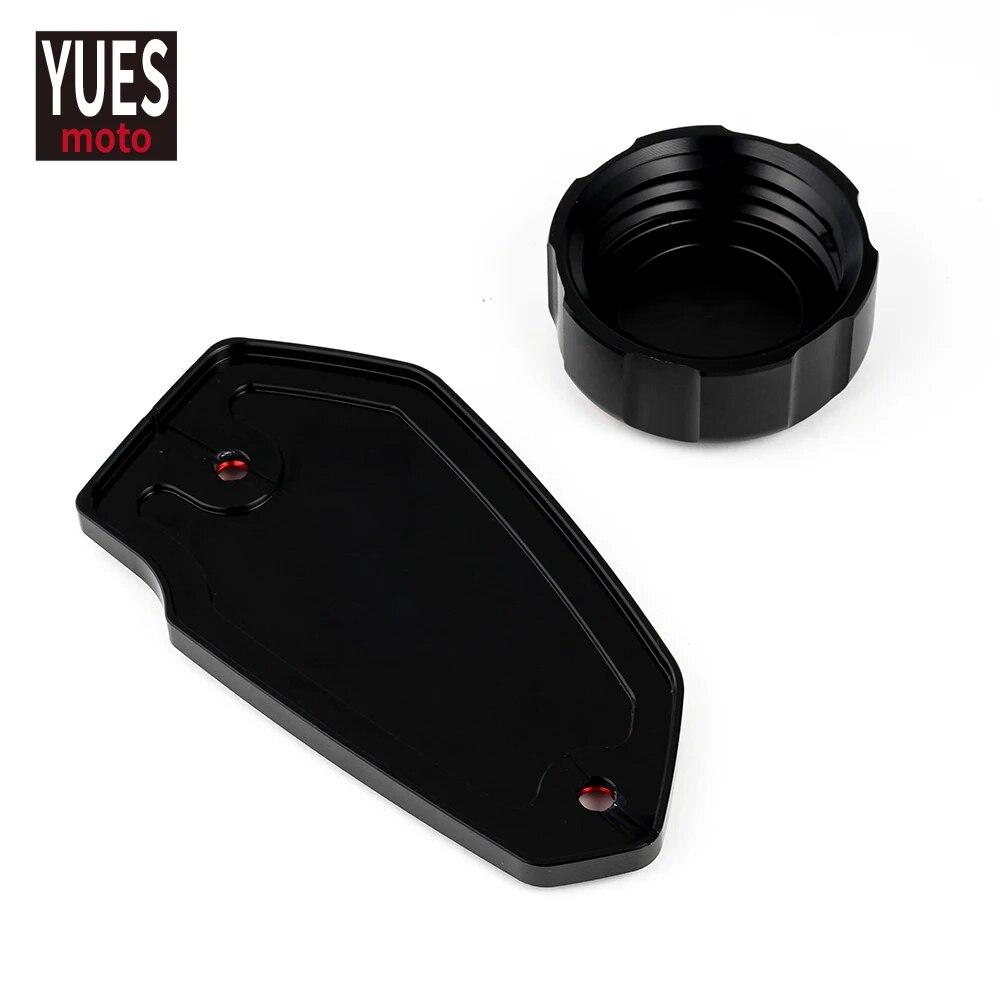 Motorcycle Accessories Front & Rear Brake Fluid Cylinder Master Reservoir Cover Cap For Kawasaki Z650 2017 2018  Universal