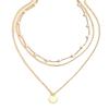 Pearl Double-Layer Geometric Necklace - Versatile Casual Fashion Pendant