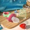 Dinosaur Rotate Push-Type Baby Fruit Feeder, Silicone Fresh Food Feeder, Kids Feeding Tool
