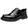2025 Leather Shoes Men's Leather High-end Fashion Men's Shoes British Style Business Casual Wedding Derby Shoes Dress Commuter