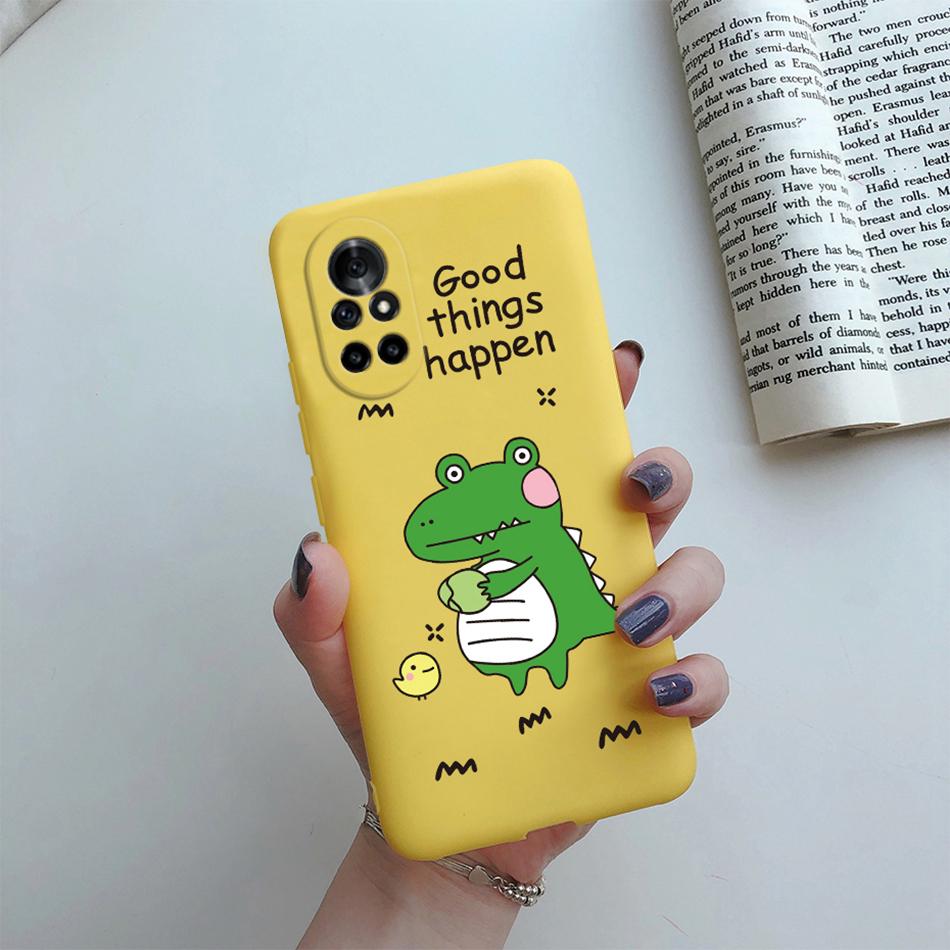 Case For Huawei Nova 8 Pro SE Silicone Flower Cat Cartoon Protector Phone Cases For Huawei Nova8 8Pro 8SE New Fundas Back Cover