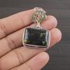 Natural Green Jade Gemstone 925 Sterling Silver Jewelry Designer Pendant 1.64" AJP-2180