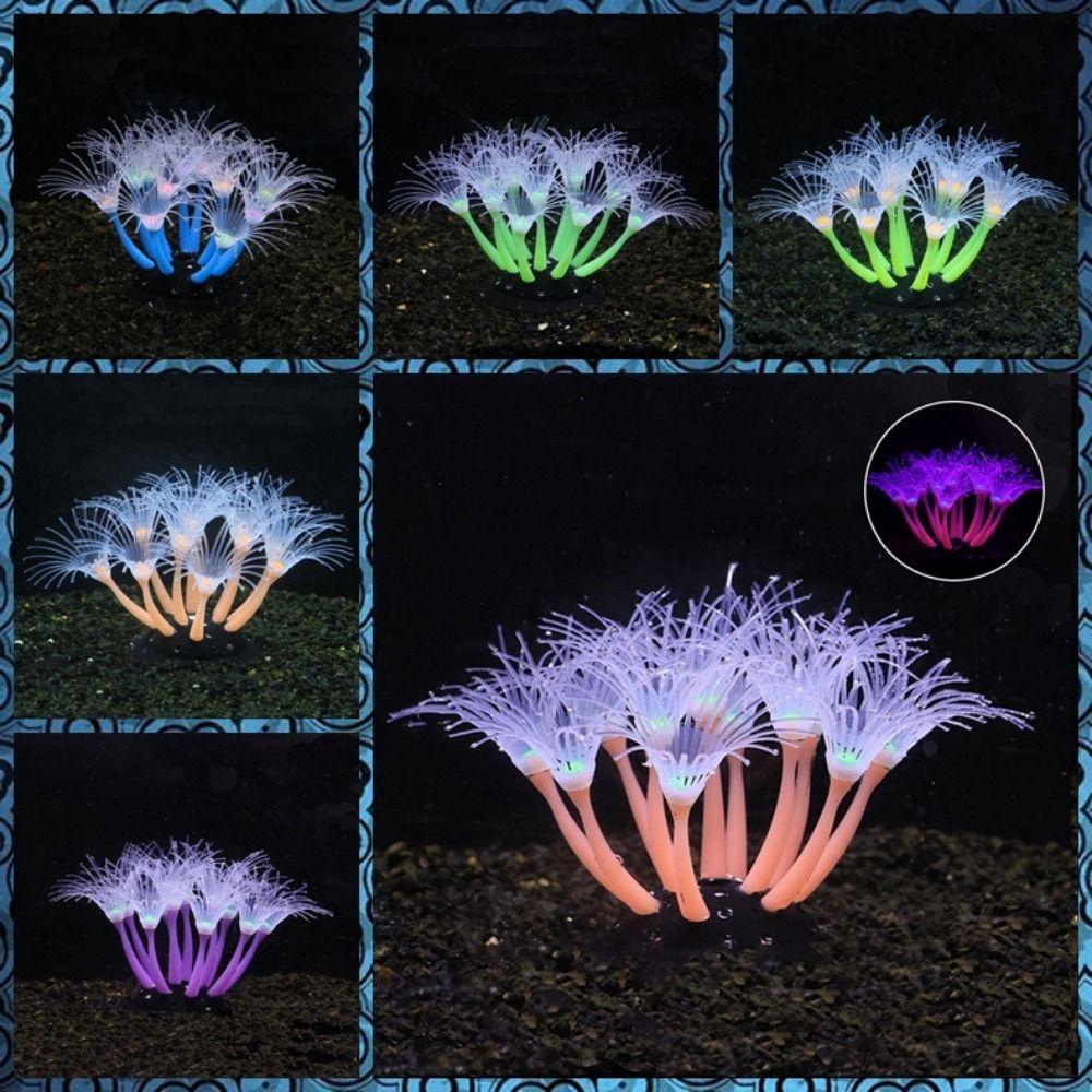 

Мягкий светящийся искусственный коралловый силиконовый светящийся в свете коралловый флуоресцентный коралловый аквариум