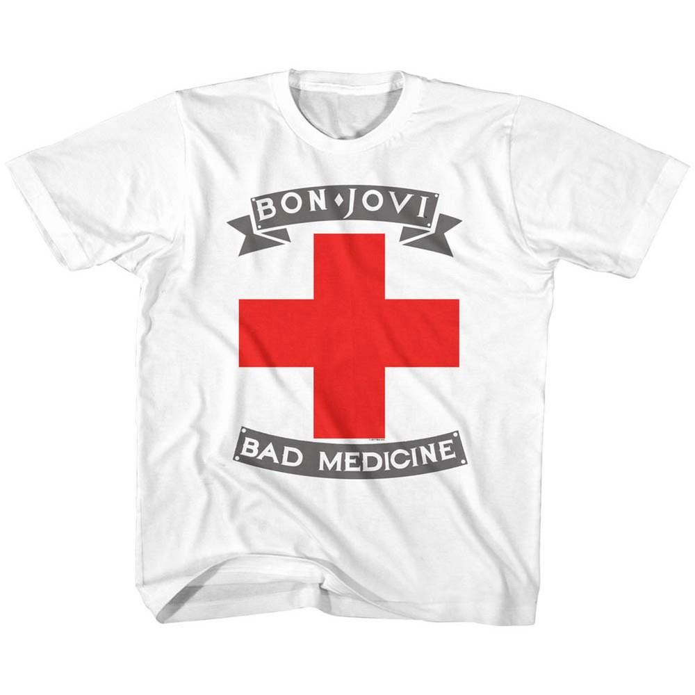 Bon Jovi Bad Medicine Youth T Shirt 2T-YXL Rock Music  Unisex T-Shirt XXXL