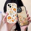 Autumn Leaves Pumpkin Phone Case Hard Leather For IPhone 14 13 12 Mini 11 14 Pro Max Xs X Xr 7 8 Plus Fundas