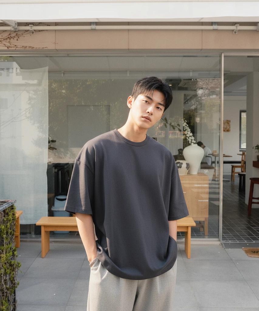 Pasiensia Plain Big Size Boxy Fit Short Sleeve