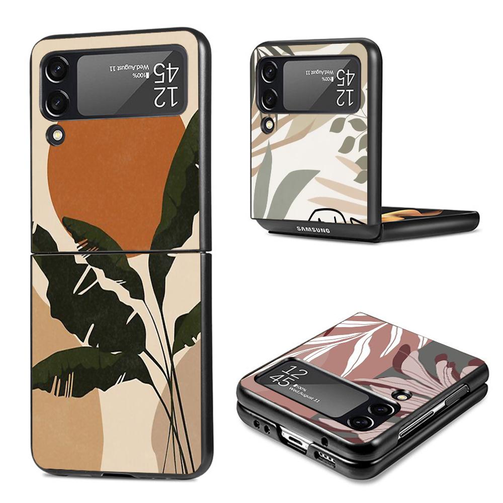 Abstract Women Face Line Phone Case For Samsung Galaxy Z Flip7 Flip6 5G Flip5 Flip4 Flip3 ZFlip 7 6 3 4 5 Shockproof Back Cover