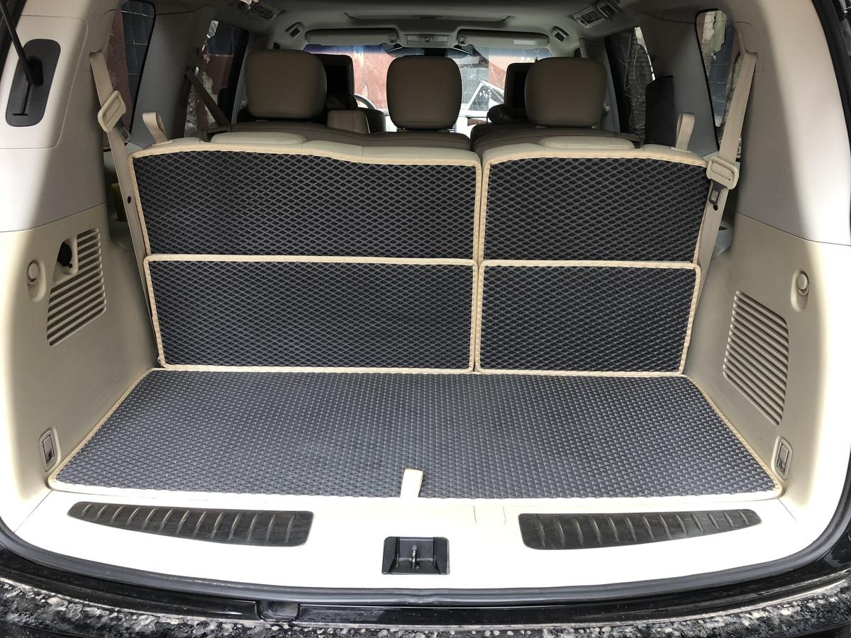 

Коврик багажника 5 частей (EVA, черный) для Nissan Patrol Y62 2010-2024 гг