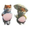 3D Belly Animal Sticker 1 Pair Dog Anti-collision Anxiety Stress Relief Elastic Puppy Tummy Cartoon Decal Fat Buffer