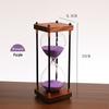 Retro Glass Hourglass Timer - 30 or 60 Minutes Desktop Ornament, Perfect for Graduation Gifts