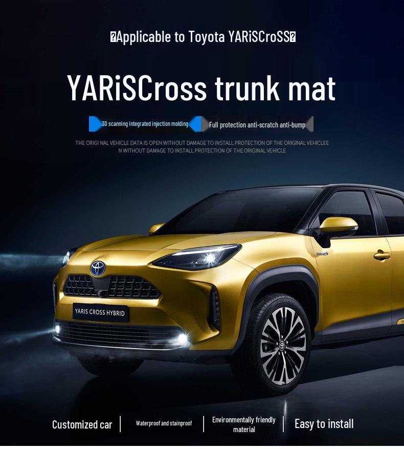 Toyota Yaris 2023-24 Su Geçirmez Bagaj Paspası: Yaris Cross için Aşınmaya Dayanıklı Bagaj Kapağı Koruması