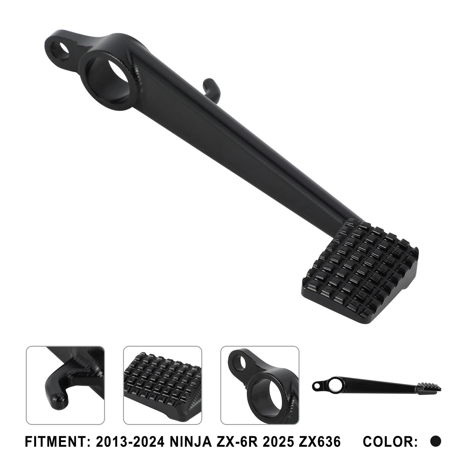CNC Rear Foot Brake Pedal Lever Motorcycle Accessories For Kawasaki NINJA ZX6R 2013-2024 ZX636 2025 Moto Street Bike Aluminum