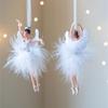 Ballet Girl Christmas Ornament Hanging  Dance Pendant Elegant Dance Pose  Indoor Holiday  Decoration
