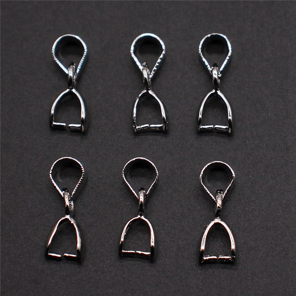 Bail Clip 6 Sizes 4 Colors Pinch Bails Pendants Clasps For Jewelry Making Materials