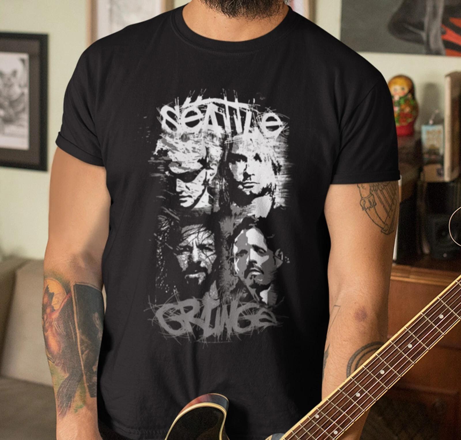 Seattle Is Grunge T-Shirt, Rock Band Shirt, 90 s Rock Shirt, Rock Tour Shirt L