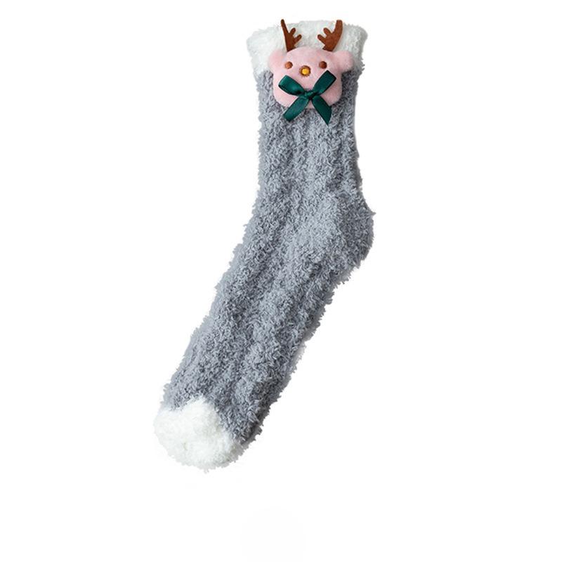 Female Autumn and Winter Thickened Sleep Lovely Month In The Tube Socks