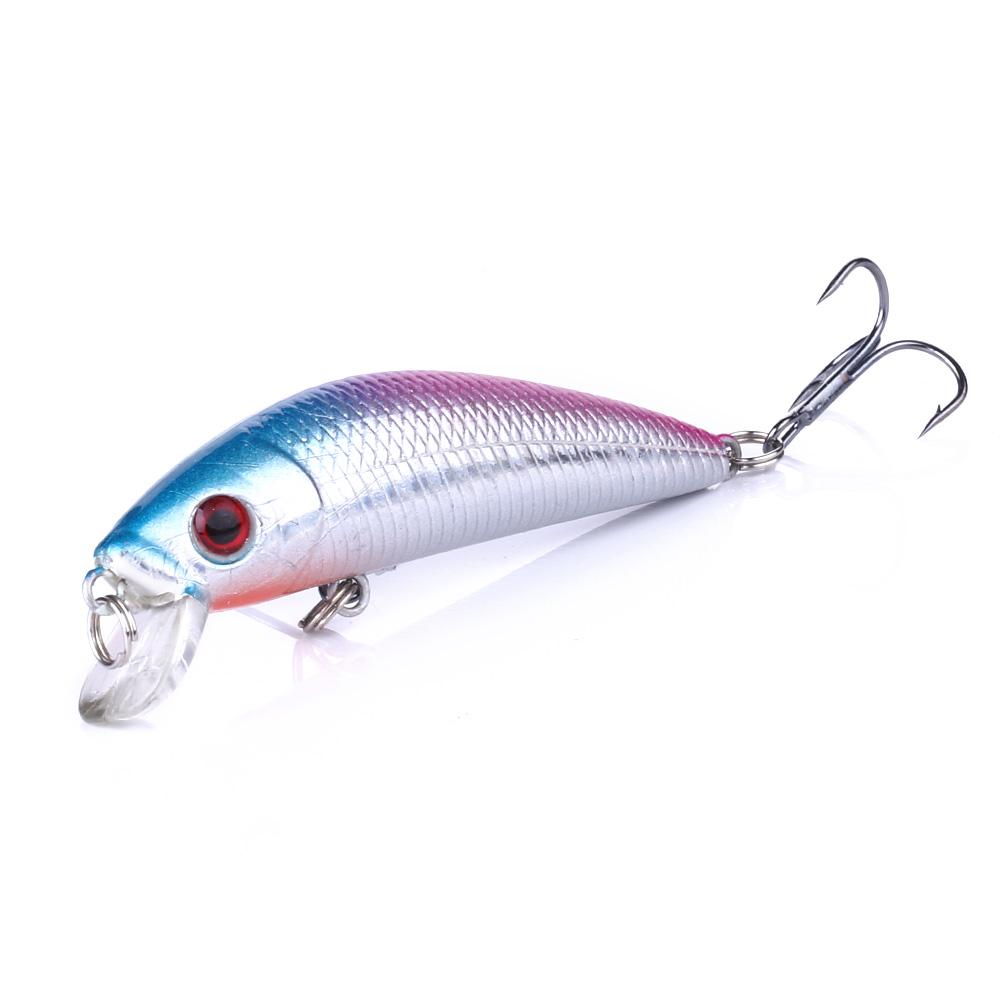 HENGJIA 1Pc/8pcs Lifelike Minnow Fishing Lure Wobbler Bass Pike Trout Hard  Bait Float Fishing Tackle