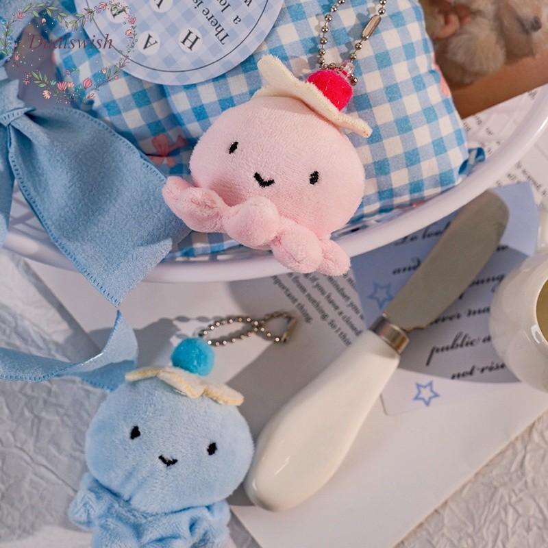 5cm 1pcs Cartoon Plush Octopus Pendant Doll Bag Women's Bag Fashion Pendant Cute Octopus Keychain Plush Doll Pendant Keychain