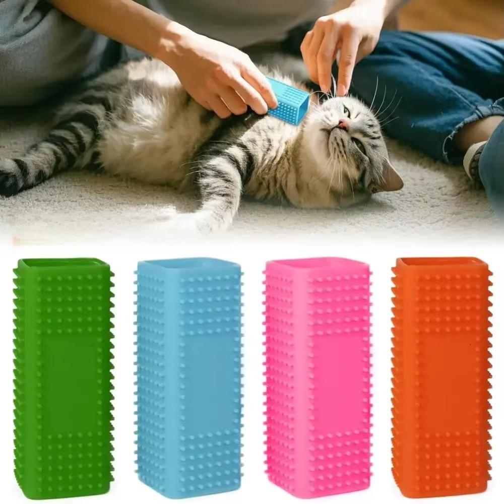 Hollow Pet Hair Removal Brush Silicone Pet Cleaning Comb Creative Dog Hair Remover