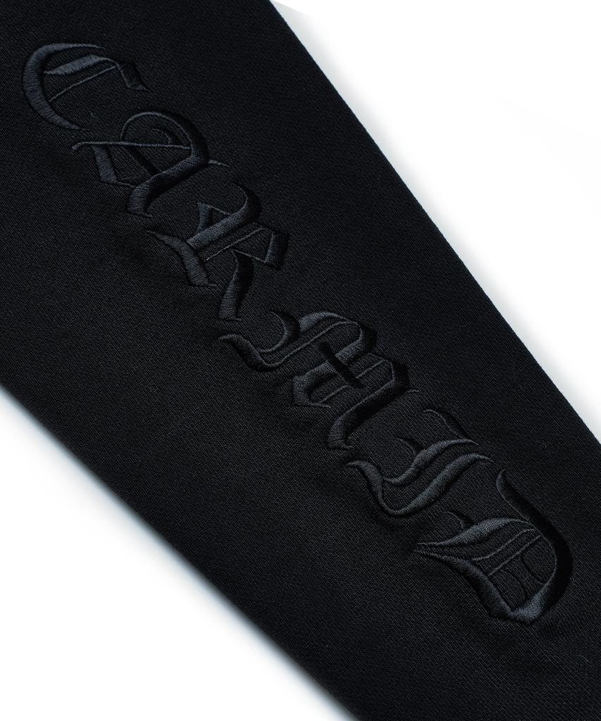CARMID Lettering Noble Black Embroidered Sweatshirt
